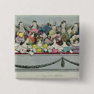 Premiere Loge d'un theatre 15 Cm Square Badge