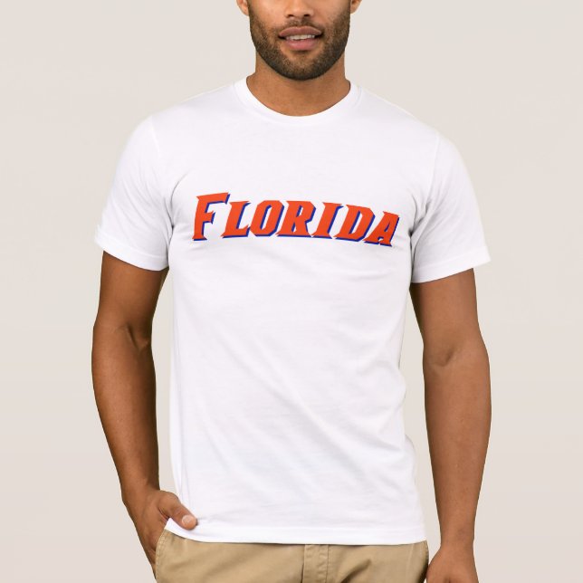 Premium 2-SIDED men's FLORIDA & LOGO t-shirt (Front)