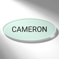 Premium Acrylic Oval Name Tag Magnetic Mint Green