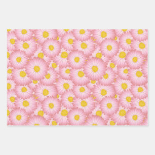 Premium Artistic Floral Gift Wrap -Set of 3 Sheets
