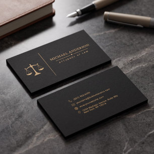 Premium Attorney Template Business Card