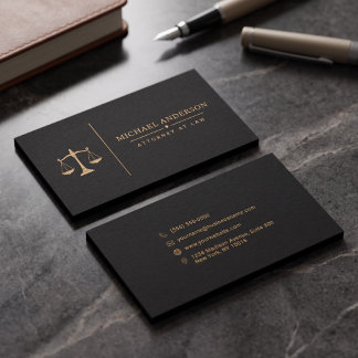Premium Attorney Template Business Card