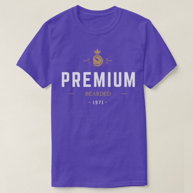 Premium Bearded T-Shirt (Design Front)