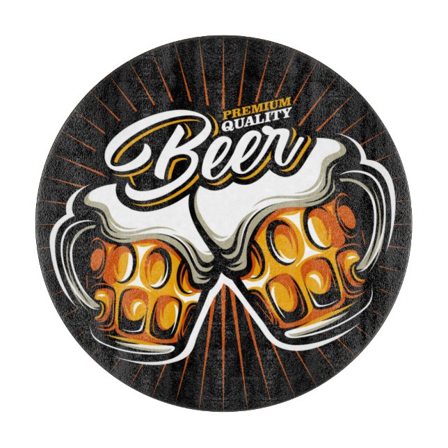 Premium Beer  Cutting Board (Front)