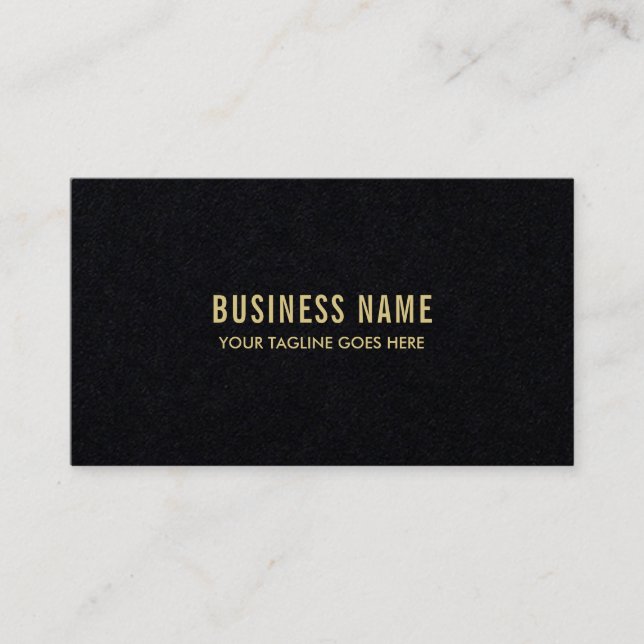 Premium Black Elegant Simple Design Modern Luxury Business Card (Front)