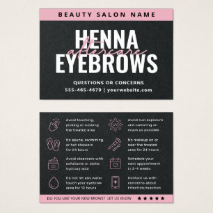 Premium Black Eyebrow Tint Henna Brows Aftercare