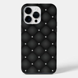 Premium Black Square Pattern iPhone 14 Pro Max Case