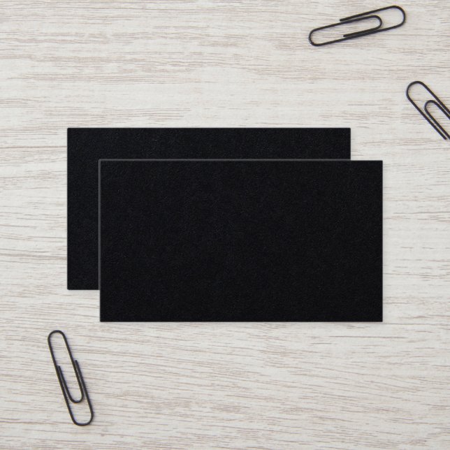 Premium Black Standard Business Card (Front/Back In Situ)