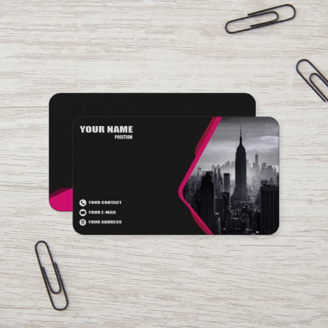 Premium Business Card. Business Card (Front/Back In Situ)