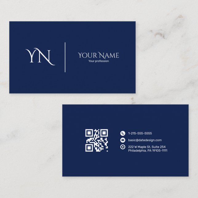 Premium Business Card with QR code (Front/Back)