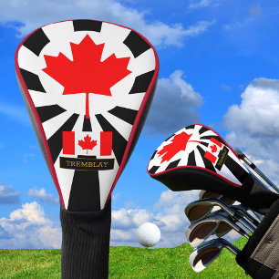 Premium Canada Golf & Canadian Flag / Patriots Head Cover