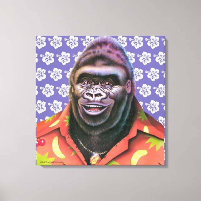 Premium canvas wall art vain gorilla (Front)