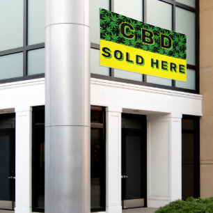 Premium CBD Oil Sold Here Advert Banner