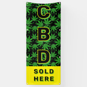 Premium CBD Oil Sold Here Advert  Banner
