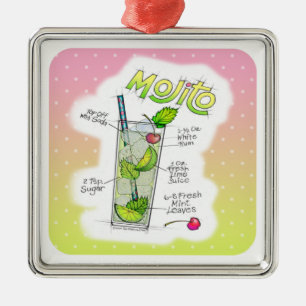PREMIUM CHRISTMAS ORNAMENT - MOJITO RECIPE ART