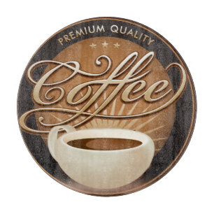 Premium Coffee and Coffee Cup Cutting Board