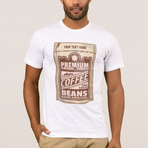 Premium coffee beans food poster cafe Barista T-Shirt