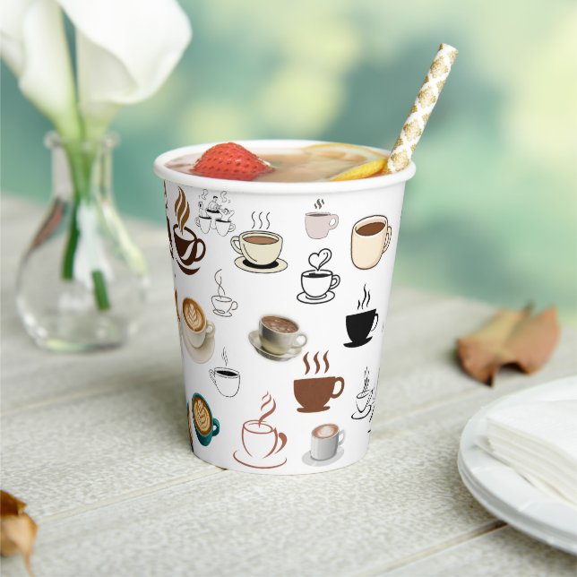 Premium Coffee Mug – Stylish Café Style Ceramic Cu Paper Cups (Insitu)