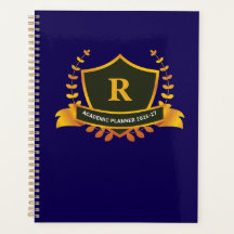 Premium Collegiate Shield Custom Initial Student 