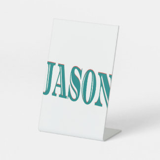 premium custom typography name art and retro text  pedestal sign