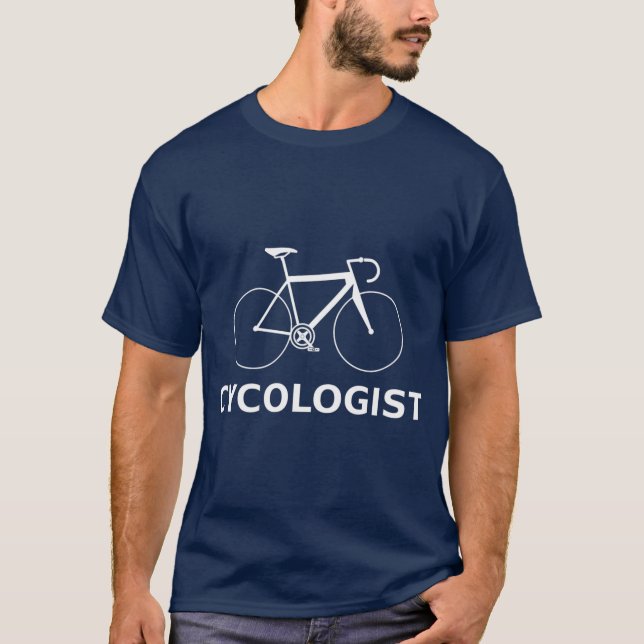 PREMIUM Cycologist  Cycle Psychology Bike  Gift T-Shirt (Front)