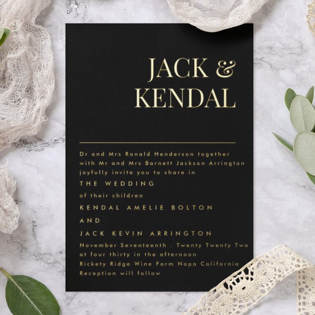 Premium Elegant | Editable Names Wedding Gold (Creator Uploaded)