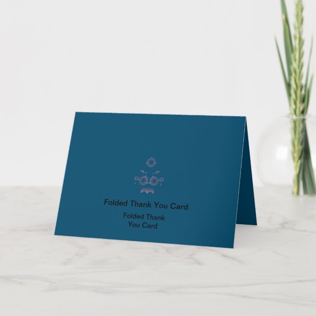 Premium Folded Thank You Cards (Front)