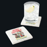 Premium Gangster Snowman Edgy Home Unique Christma Stone Coaster<br><div class="desc">Protect your surfaces with style and attitude this season using the OPTIVEXOJ "Gangster Snowman" Stone Coaster. Crafted from natural, absorbent stone, this coaster is not only a highly practical piece of premium home décor but also an absolute conversation starter. The vivid, edgy illustration of our snowman makes this a unique...</div>