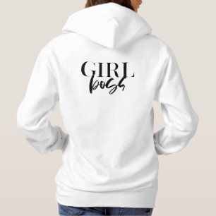 Premium Girl Boss   Black Text Modern Ultra Hoodie