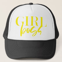 Premium | Girl Boss | Yellow Text Modern Ultra