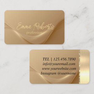 Premium Golden Lines Luxury Business Card