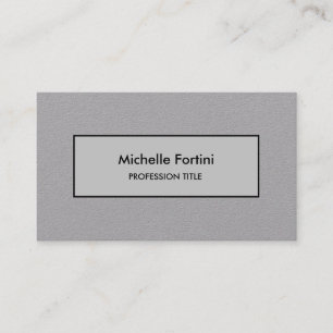 Premium Grey Elegant Plain Minimalist Exclusive Business Card