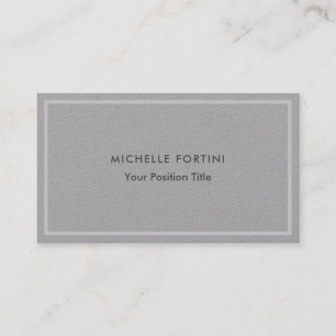 Premium Grey Minimalist Professional Modern Business Card