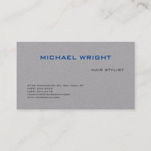 Premium Grey Modern Plain Simple Minimalist Business Card
