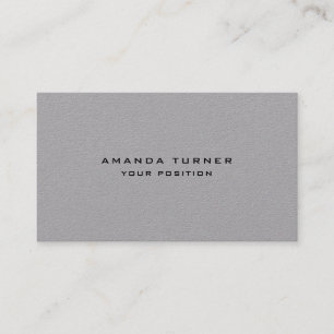 Premium Grey Trendy Minimalist Professional Business Card