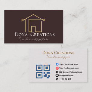 Premium Interior Stylist Business Card Design