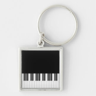 Premium Keyring - Piano Keys black white