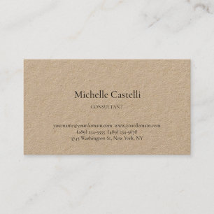 Premium Kraft Professional Unique Classical Simple Business Card