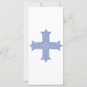Premium Lapis Blue Coptic Cross Art