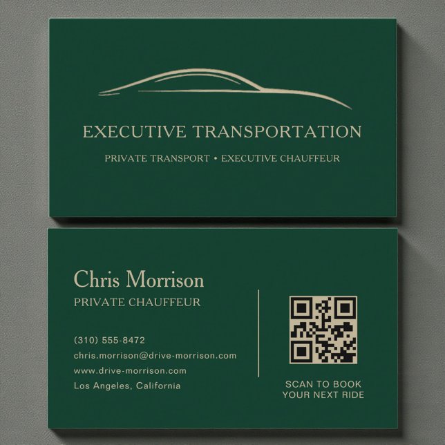 Premium Limo Service Modern Business Card (Creator Uploaded)