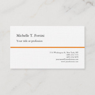 Premium Linen Black White Plain Minimalist Simple Business Card