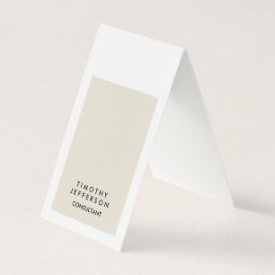 Premium Linen Elegant Modern Two Sided Business Card