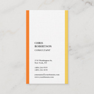 Premium Linen Minimalist Modern Business Card