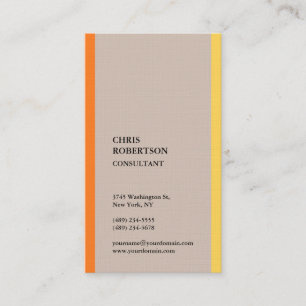 Premium Linen Minimalist Modern Business Card