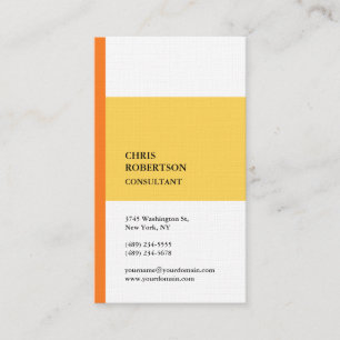 Premium Linen Minimalist Modern Plain Business Card