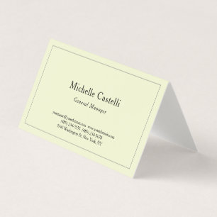 Premium Linen Professional Unique Classical Plain Business Card