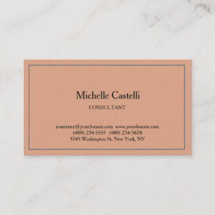 Premium Linen Professional Unique Classical Simple Business Card