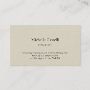 Premium Linen Professional Unique Classical Simple Business Card