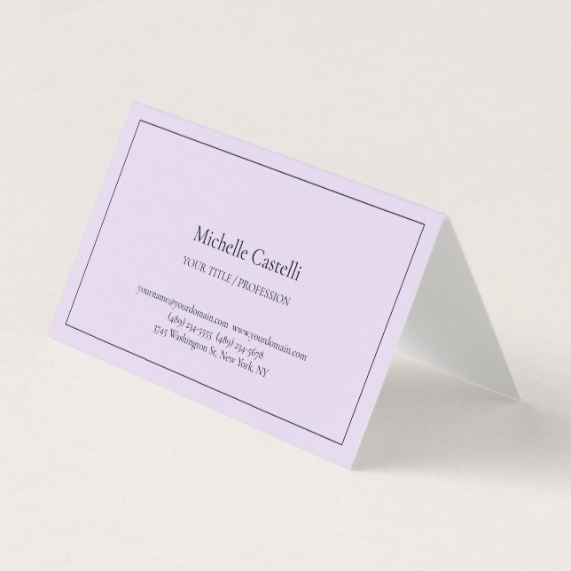 Premium Linen Professional Unique Classical Simple Business Card (Front)