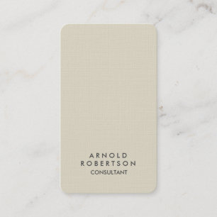 Premium Linen Rounded Corner Elegant Minimalist Business Card
